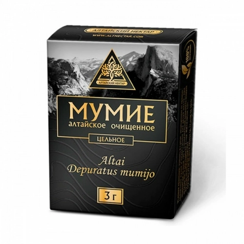 Мумие Алтайское очищенное цельное