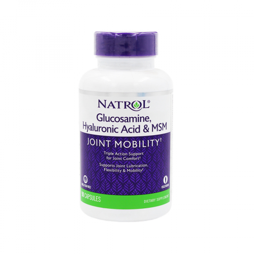 NATROL Глюкозамин, гиалуроновая кислота и МСМ, 90капс.,