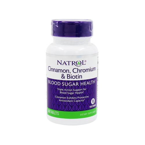 NATROL Корица-биотин-хром 60шт