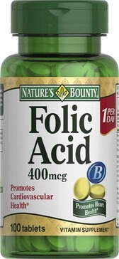 Нейчерс Баунти Natures Bounty Фолиевая кислота 400мкг