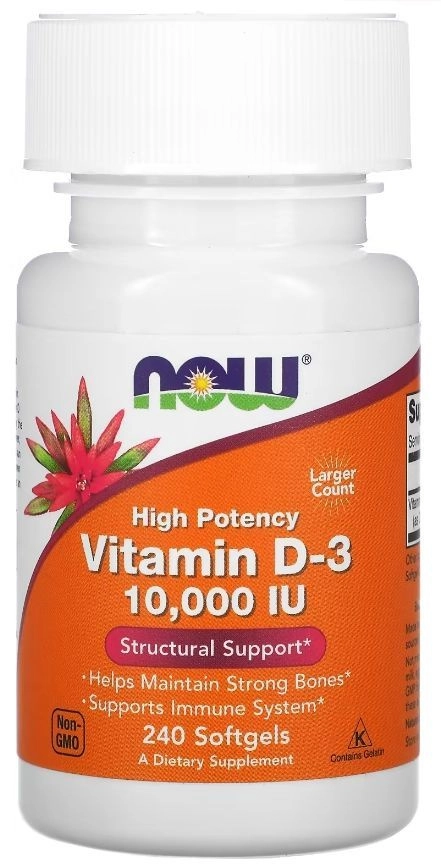 Now Foods Витамин D3 240 таблеток