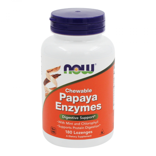NOW Papaya Enzymes 162.5мг 180 таблеток