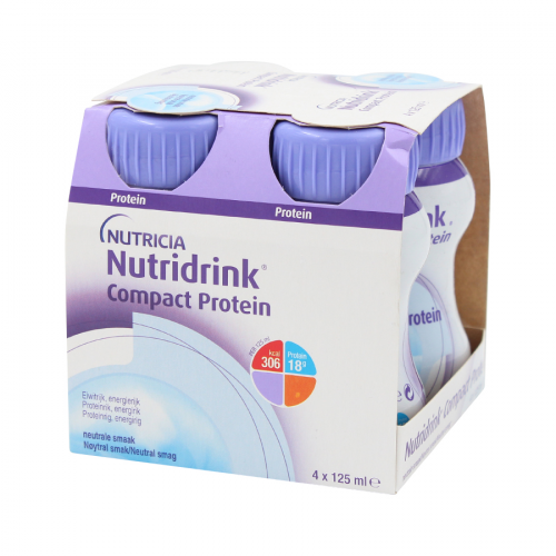 NUTRICIA Смесь жидкая Nutridrink Compact Protein с нейтральным вкусом 4*125мл