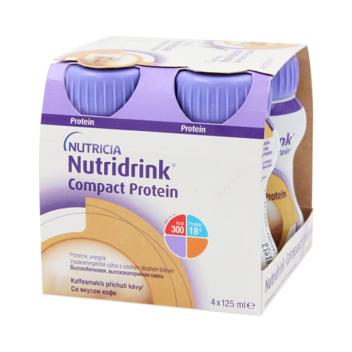 NUTRICIA Смесь жидкая Nutridrink Compact Protein со вкусом кофе 4*125мл