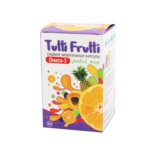 OMEGA PHARMA Жир рыбий Tutti Frutti