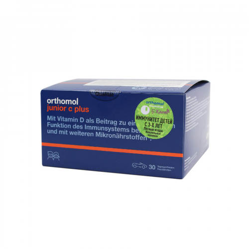 ORTHOMOL Препарат Junior C plus Mand/Orange, 30 порций с таблетками