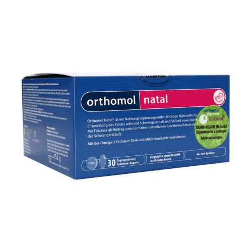 ORTHOMOL Препарат Natal, 30 порций с tabl/kaps