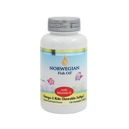 PHARMATECH AS NORVEGIAN БАД Фиш Ойл Омега-3 детям с витамином D 120шт