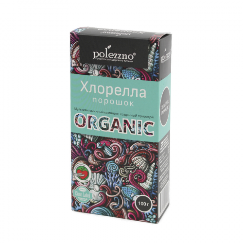 ПОЛЕЗЗНО ORGANIC Порошок Хлорелла 100гр