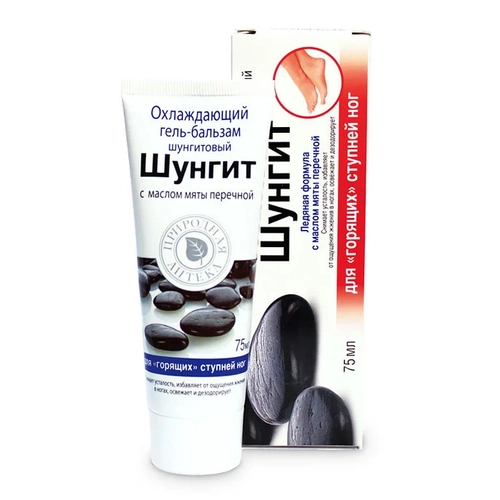 Шунгит Охлаждающий Гель-Бальзам для горящих ступней ног
