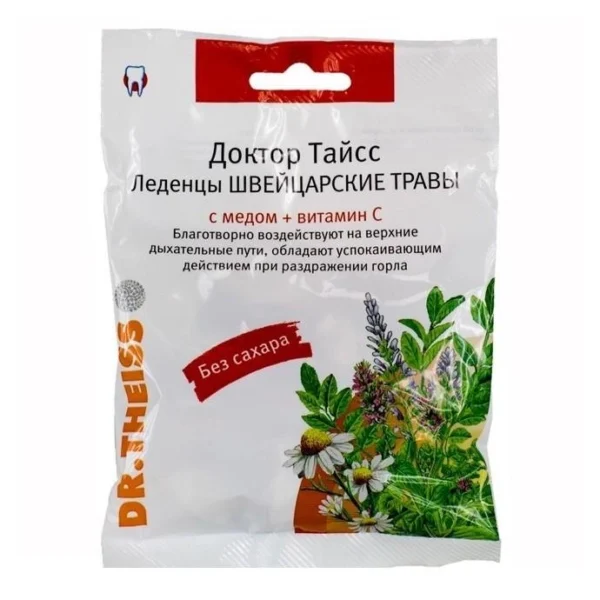 Швейцарские травы с медом + витамин С Доктор Тайсс