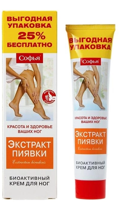 Софья крем для ног Экстракт пиявки