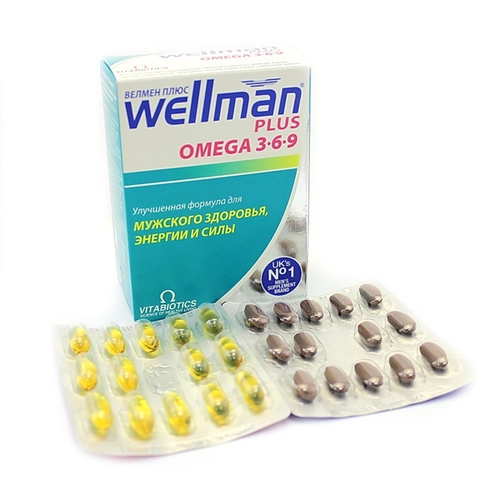 Велмен Wellman Плюс 28таблеток/28 капсул