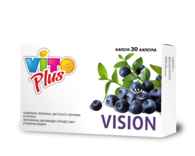 Вито Плюс Вижн Vito Plus Vision комплекс лютеина экстракта черники и рутина