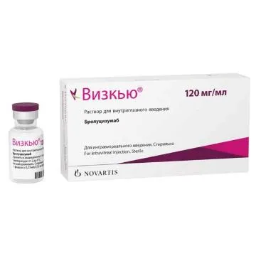 Визкью 120 мг/мл 0,23 мл (Бролуцизумаб) раствор для внутриглазного введения