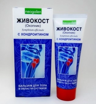 Живокост (окопник) с хондроитином бальзам для тела в области суставов
